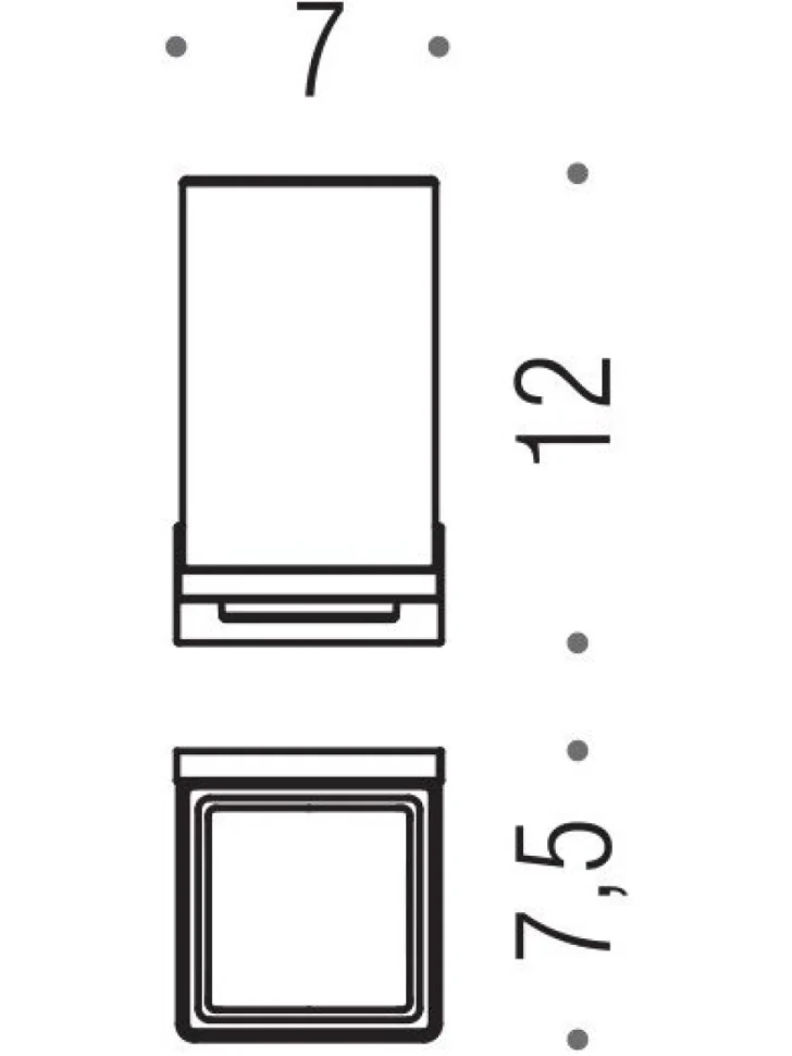 Набор Стакан Colombo Design Look B1602.BM + Мыльница B1640.BM