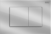 Комплект Унитаз подвесной Bauedge Bau Dream безободковый, с микролифтом + Инсталляция Bau Pro + Кнопка Stil, хром