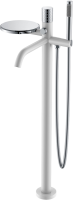 Напольный смеситель для ванны с душем Boheme Stick 129-WCR white diamond chrome