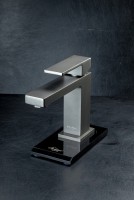 Смеситель для раковины Boheme Qubic 471-GM matt gun metal