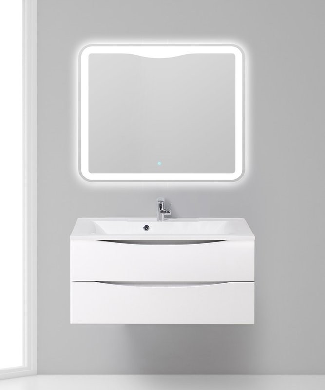 Мебель для ванной комнаты BelBagno Marino 100 bianco lucido, подвесная