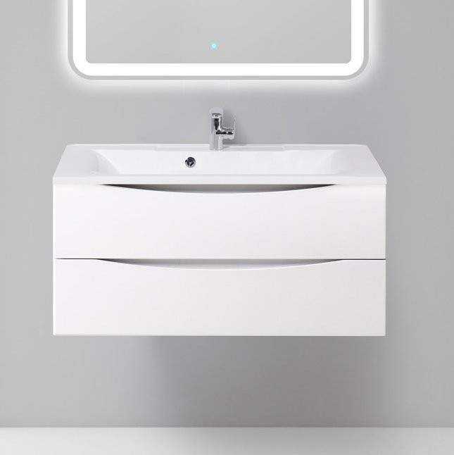 Мебель для ванной комнаты BelBagno Marino 100 bianco lucido, подвесная