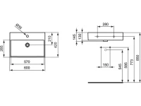 Накладная раковина Ideal Standard Strada K077801 60 см Накладная раковина Ideal Standard Strada K077801 60 см