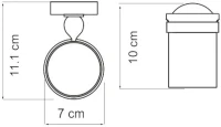 Набор Стакан Wasserkraft Diemel K-2228 + Дозатор K-2299 Набор Стакан Wasserkraft Diemel K-2228 + Дозатор K-2299