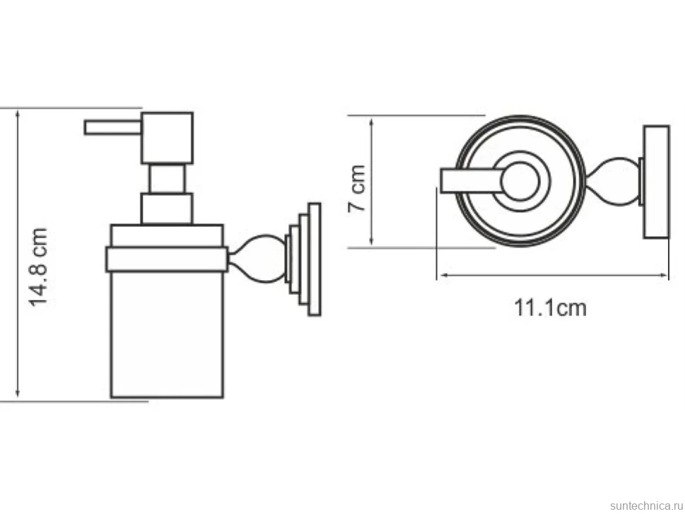 Набор Стакан Wasserkraft Diemel K-2228 + Дозатор K-2299