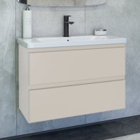 Тумба под раковину без столешницы Caprigo Forte 80 подвесная, беж лайт