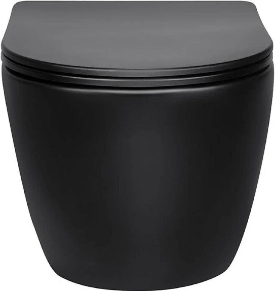 Комплект Унитаз подвесной Vincea Globo VT1-14SMB черный + Крепления Geberit Duofix 111.815.00.1 к стене + Звукоизоляция + Инсталляция UP 320 111.300.00.5 + Кнопка Sigma 01 115.770.DW.5 черная