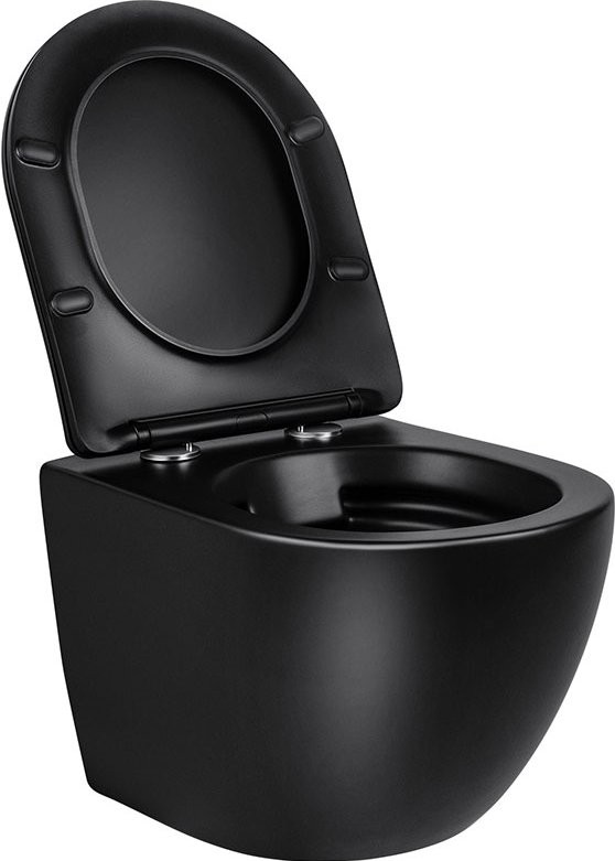 Комплект Унитаз подвесной Vincea Globo VT1-14SMB черный + Крепления Geberit Duofix 111.815.00.1 к стене + Звукоизоляция + Инсталляция UP 320 111.300.00.5 + Кнопка Sigma 01 115.770.DW.5 черная