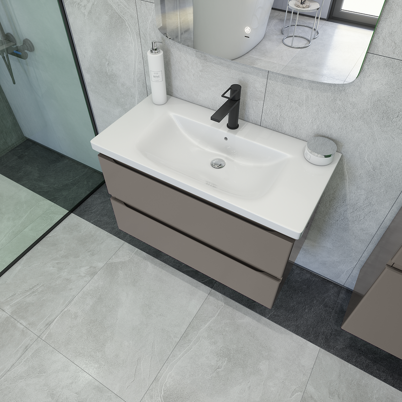 Тумба с раковиной Caprigo Forte 90 подвесная, айрон