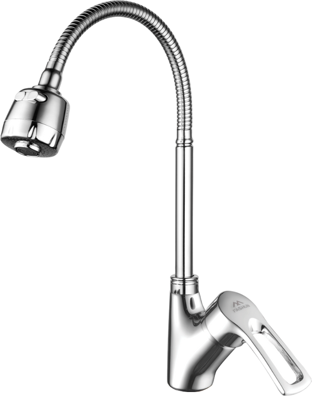 Смеситель для кухни Fashun A4466+A7310 с гибким изливом, хром