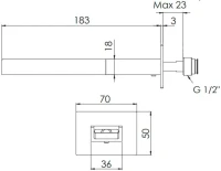 Излив Remer 91QC для ванны