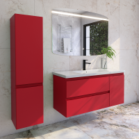 Мебель для ванной комнаты Caprigo Forte 120 R подвесная, красная