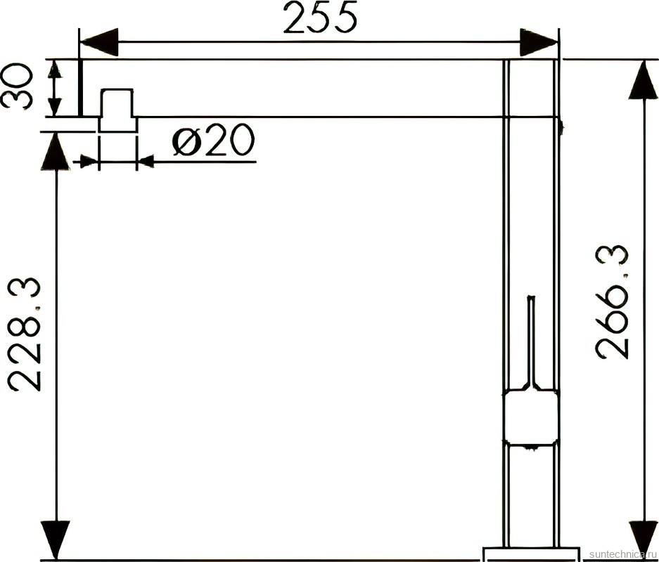 Смеситель для кухни Kaiser Vico 30044 хром