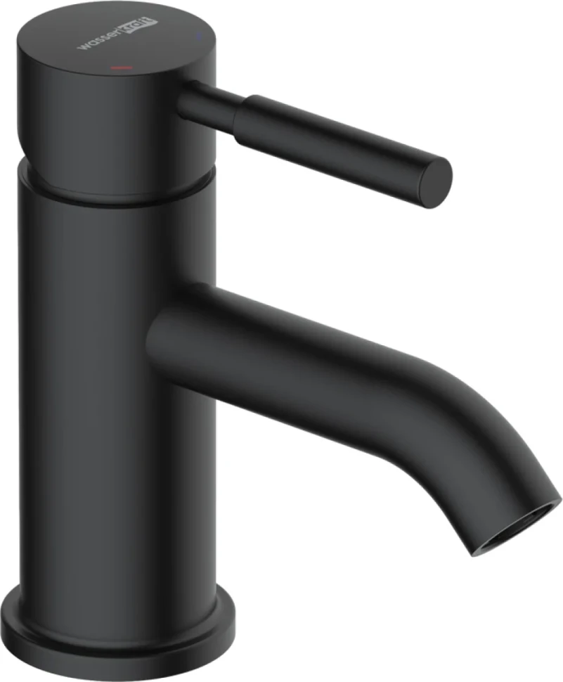 Смеситель для раковины Wasserkraft Gollach 3305 черный soft-touch