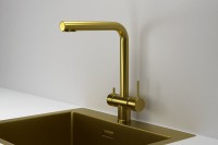 Смеситель для кухни Granula Kitchen Space 7011, золото сатин