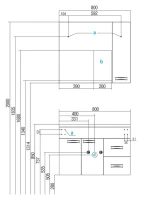 Тумба с раковиной AQUATON Диор 80 белая