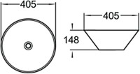Накладная раковина SantiLine SL-1042