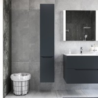 Шкаф-пенал для ванной AM.PM Tender R подвесной, графит матовый