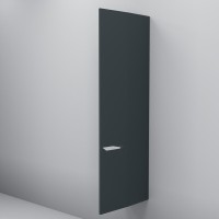 Шкаф-пенал для ванной AM.PM Tender R подвесной, графит матовый