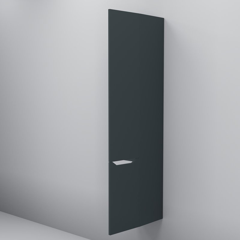 Шкаф-пенал для ванной AM.PM Tender R подвесной, графит матовый