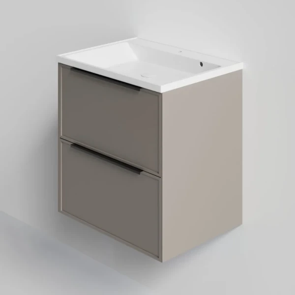 Тумба под раковину La Fenice SIMPLA Cappuccino TWIN бежевая 80 см