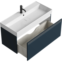 Тумба с раковиной Aqwella Pure 100 серая Тумба с раковиной Aqwella Pure 100 серая