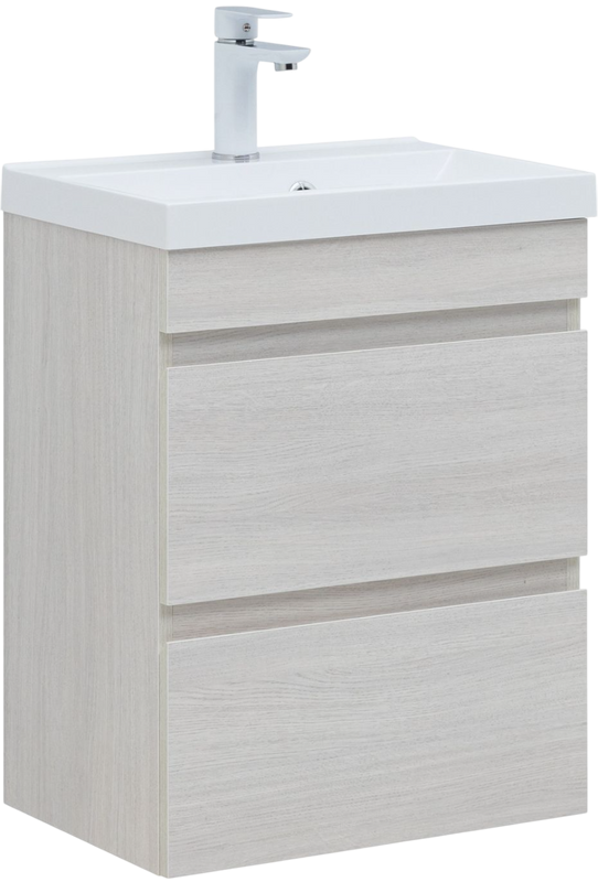 Тумба под раковину без столешницы Aquanet Нота new 50 подвесная, дуб холден