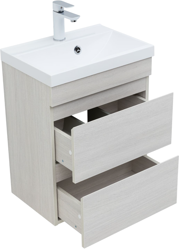 Тумба под раковину без столешницы Aquanet Нота new 50 подвесная, дуб холден