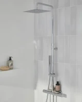 Душевая стойка Jacob Delafon Metro E26596-CP хром,  с полкой