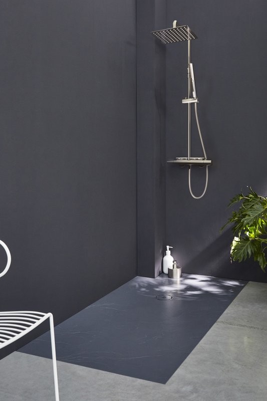 Душевая стойка Jacob Delafon Metro E26596-CP хром,  с полкой