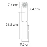 Ершик для унитаза Wasserkraft Sauer K-1087POLISHED GOLD глянцевое золото