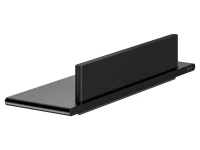 Полка Keuco Aveno 14659 со стеклоочистителем, черная матовая Полка Keuco Aveno 14659 со стеклоочистителем, черная матовая