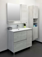 Тумба с раковиной Comforty Верона 90 напольная, белый дуб