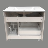 Тумба с раковиной Comforty Верона 90 напольная, белый дуб