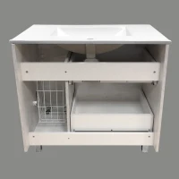 Тумба с раковиной Comforty Верона 90 напольная, белый дуб