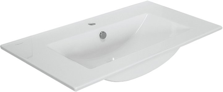 Тумба с раковиной Comforty Верона 90 напольная, белый дуб