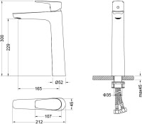 Смеситель для раковины AQUATEK Бетта AQ1104CR хром