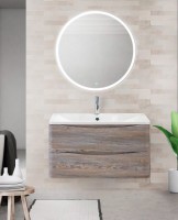 Тумба с раковиной BelBagno Acqua 80 подвесная, pino scania