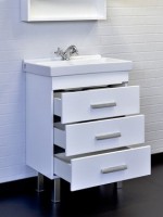 Мебель для ванной комнаты Comforty Никосия 60Н напольная, белый глянец