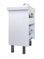 Мебель для ванной комнаты Comforty Никосия 60Н напольная, белый глянец