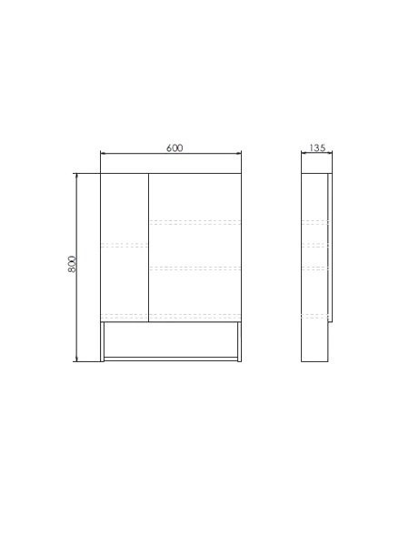 Мебель для ванной комнаты Comforty Никосия 60Н напольная, белый глянец