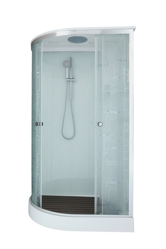 Душевая кабина DTO D EM1511LGMEL профиль хром, стекло матовое