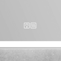 Зеркало BelBagno SPC-GRT-900-800-LED-TCH-WARM с подсветкой и подогревом