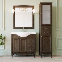 Мебель для ванной комнаты ValenHouse Эллина 80 кальяри, фурнитура хром