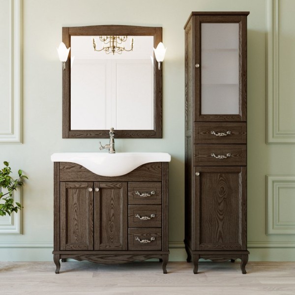 Мебель для ванной комнаты ValenHouse Эллина 80 кальяри, фурнитура хром