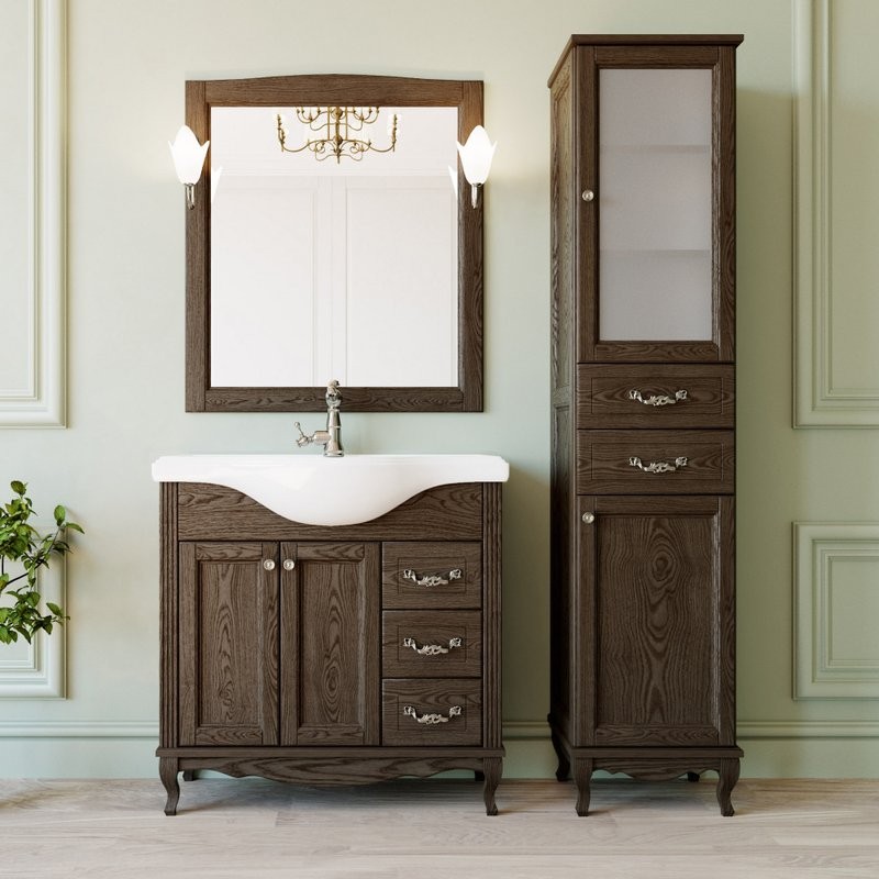 Мебель для ванной комнаты ValenHouse Эллина 80 кальяри, фурнитура хром