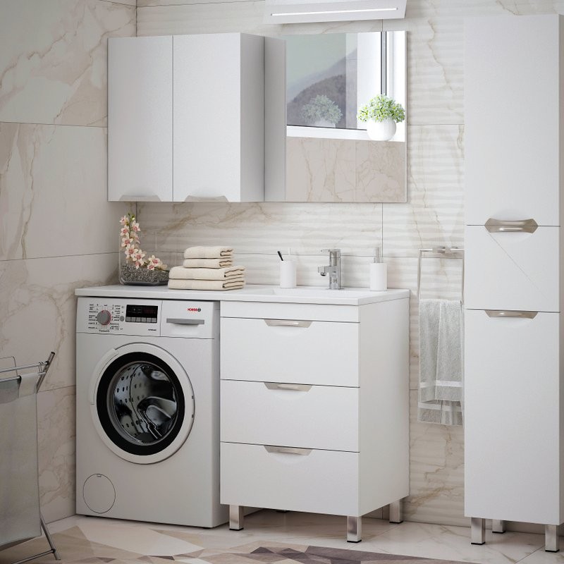 Мебель для ванной комнаты Corozo Алиот 120 под стиральную машину R