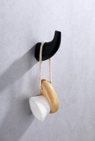 Крючок Abber Nord AA1550B матовый черный, на шурупах