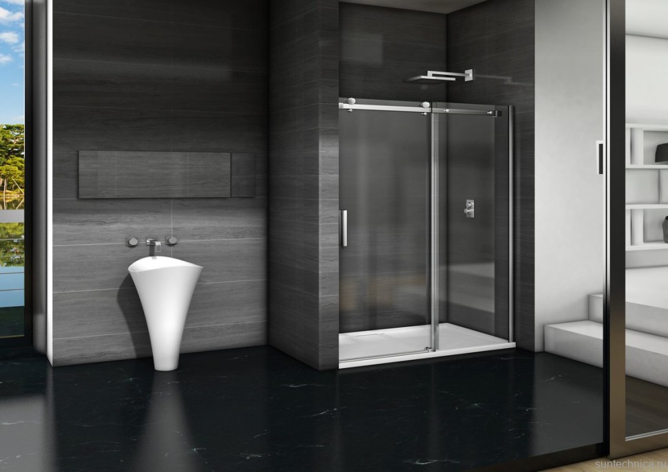 Душевая дверь в нишу Good Door Galaxy Galaxy WTW-170-C-CH профиль хром