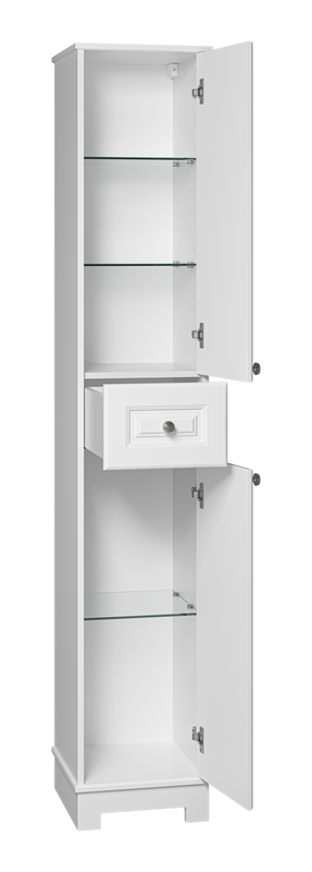 Шкаф-пенал для ванной Misty Ларго 35 R матовый белый